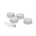 Simply Standoffs Flush Mount Kit for Signs - 1"D caps, Matte Silver OEMK-FM100MS